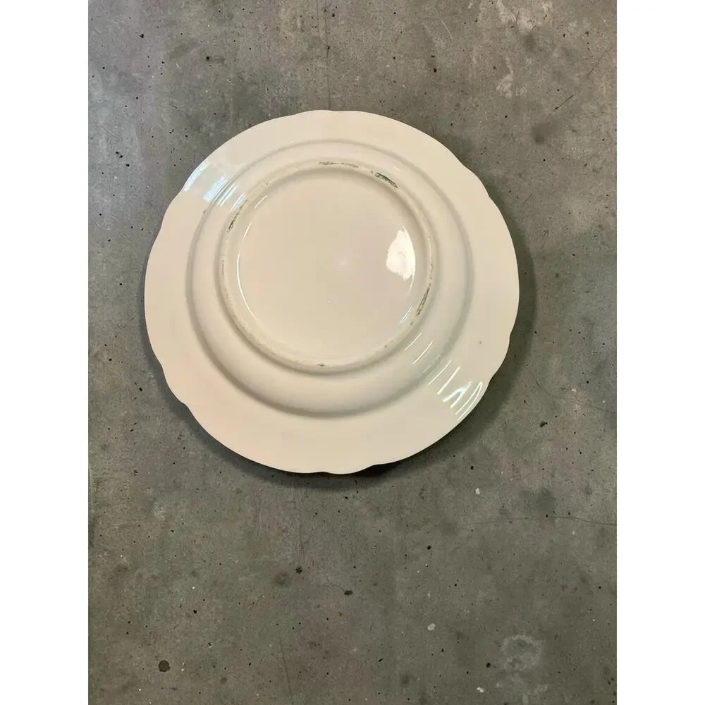 Antique Hand-Painted Porcelain Fruit Plates - Set of 10